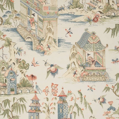 Thibaut Grand Palace Wallpaper in Taupe